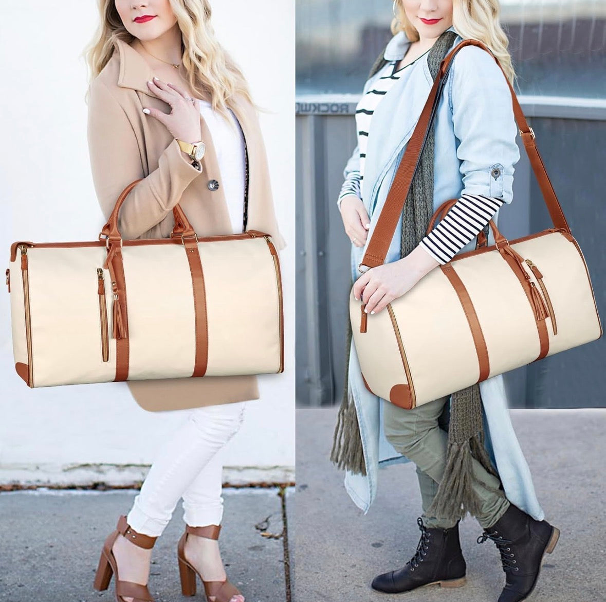 2 in 1 Convertible Bag | Leather Travel Bag
