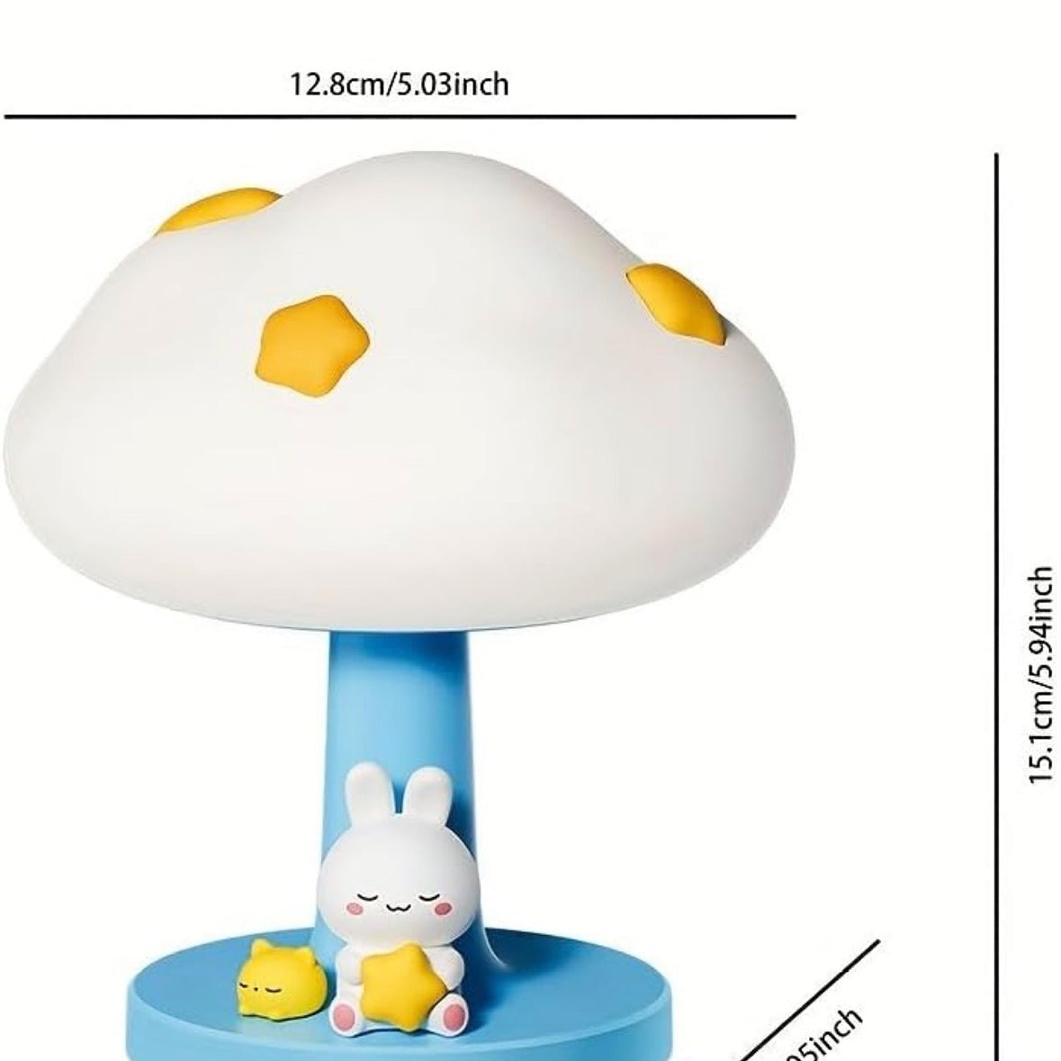 Cute Cloud Night Lamp with Bunny Design