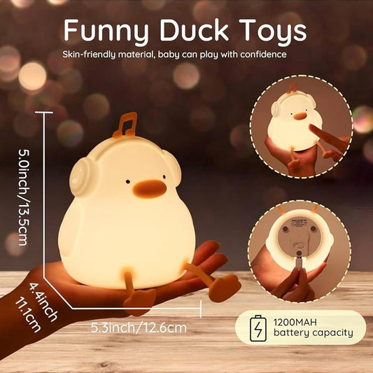 Cute Duck LED Night Lamp – Warm Light