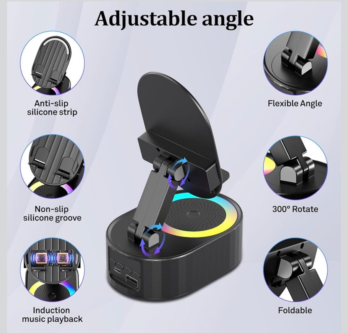 5 In 1 Wireless Induction Speaker