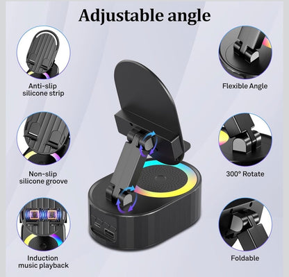5 In 1 Wireless Induction Speaker