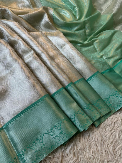 Party wear semi Tissue silk Saree