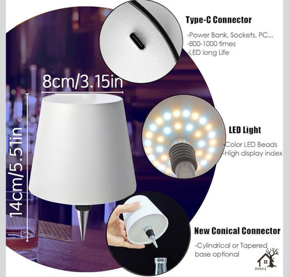 Wireless Bottle Lamp LED