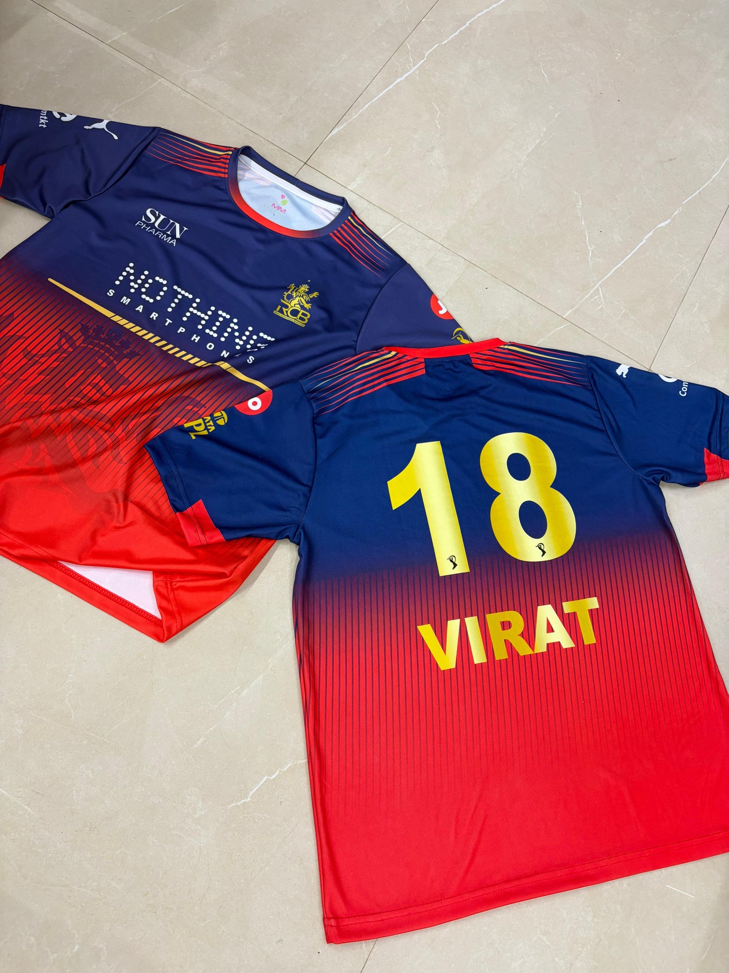 Virat Round neck Half sleeve RCB ipl jersey