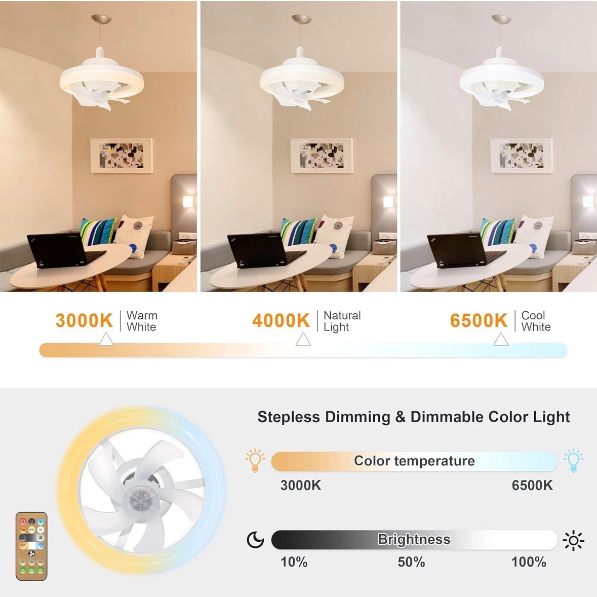 Ceiling Fan with LED Light