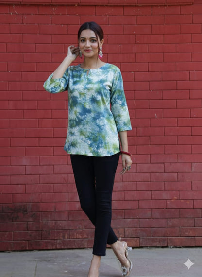 Hand Block Printed Pure Cotton Top