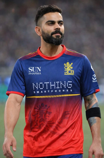 Virat Round neck Half sleeve RCB ipl jersey