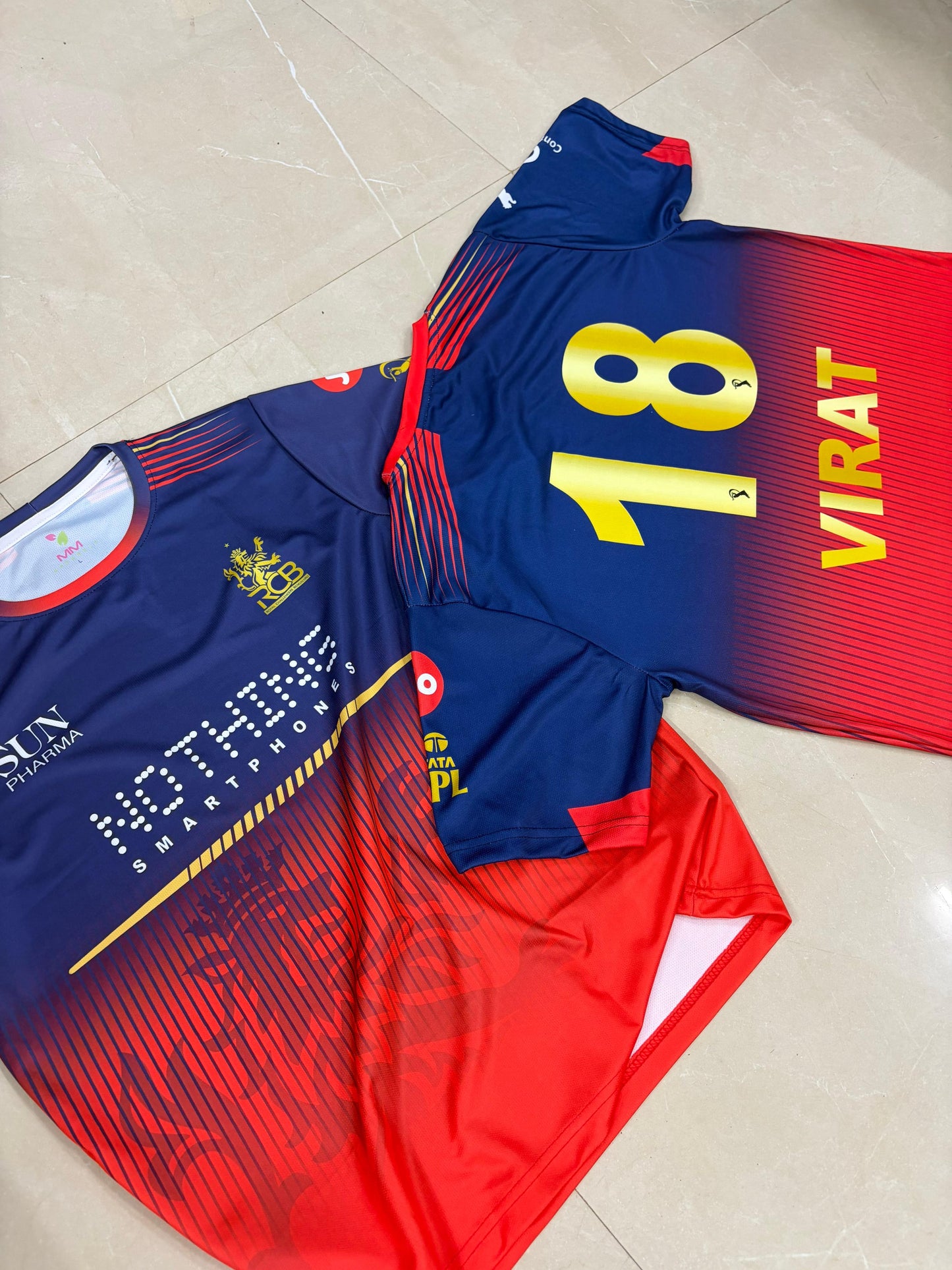 Virat Round neck Half sleeve RCB ipl jersey