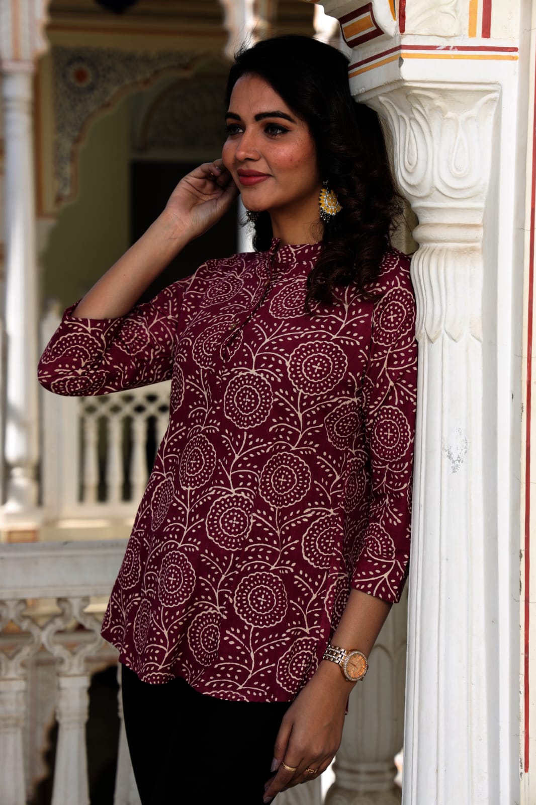Hand Block Printed Pure Cotton Top