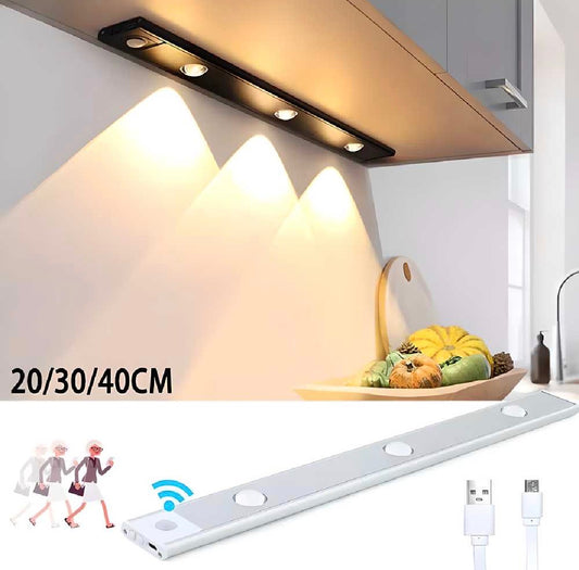 LED PIR Motion Sensor Cabinet  With USB Rechargeble