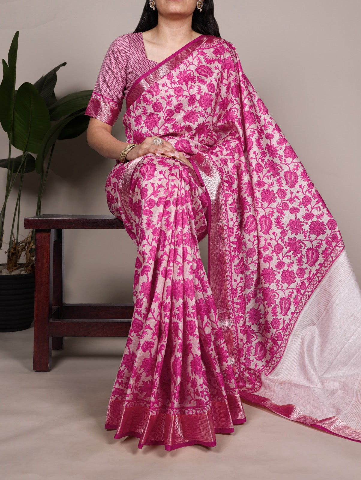 Tasar Silk Saree