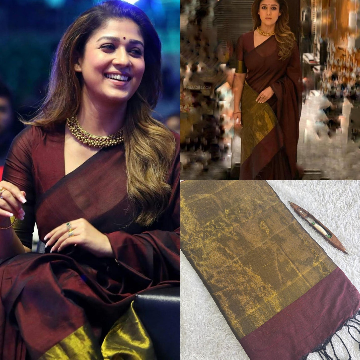 Nayanthara Khadi cotton saree
