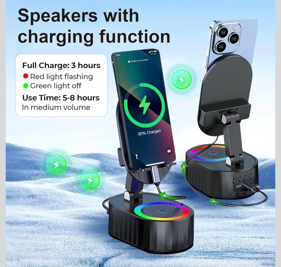 5 In 1 Wireless Induction Speaker