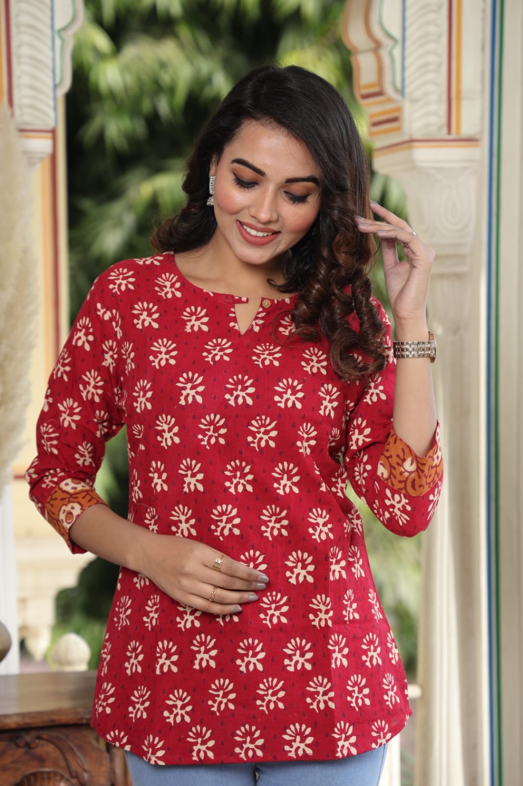 Hand Block Printed Pure Cotton Top