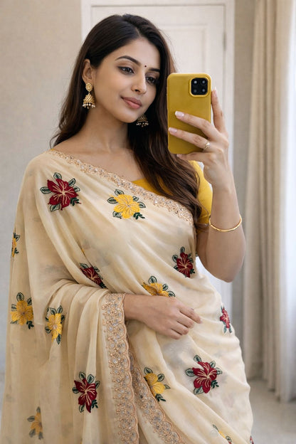 Star Georgette Saree