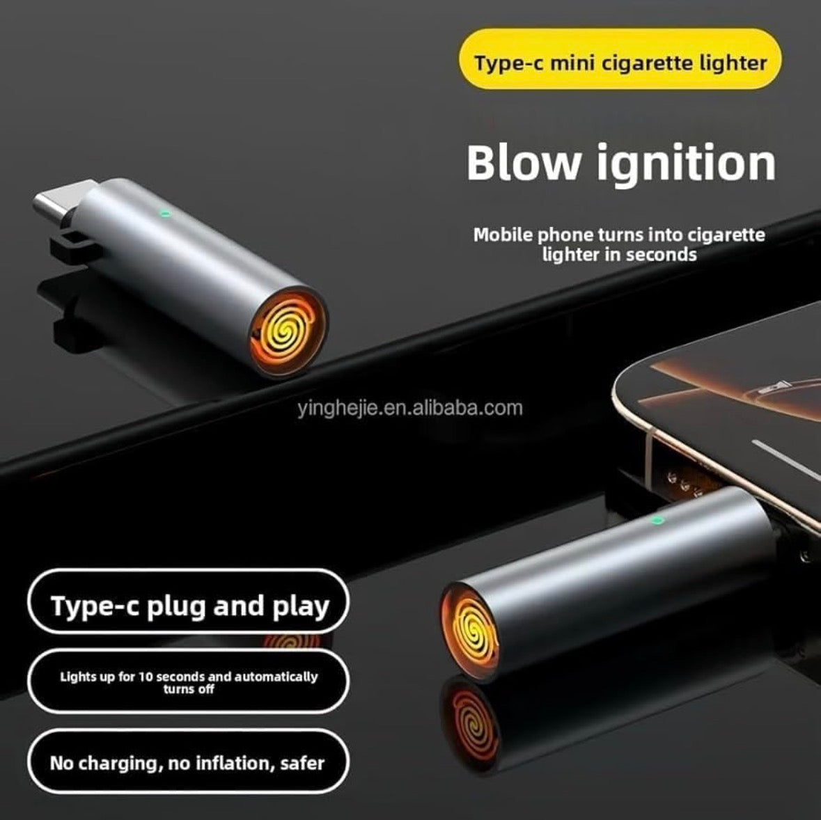 USB Type-C Electric Lighter