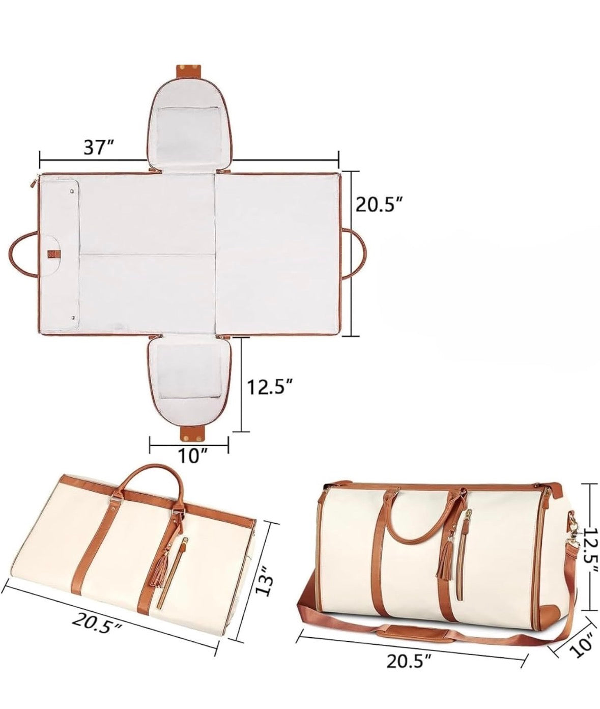 2 in 1 Convertible Bag | Leather Travel Bag
