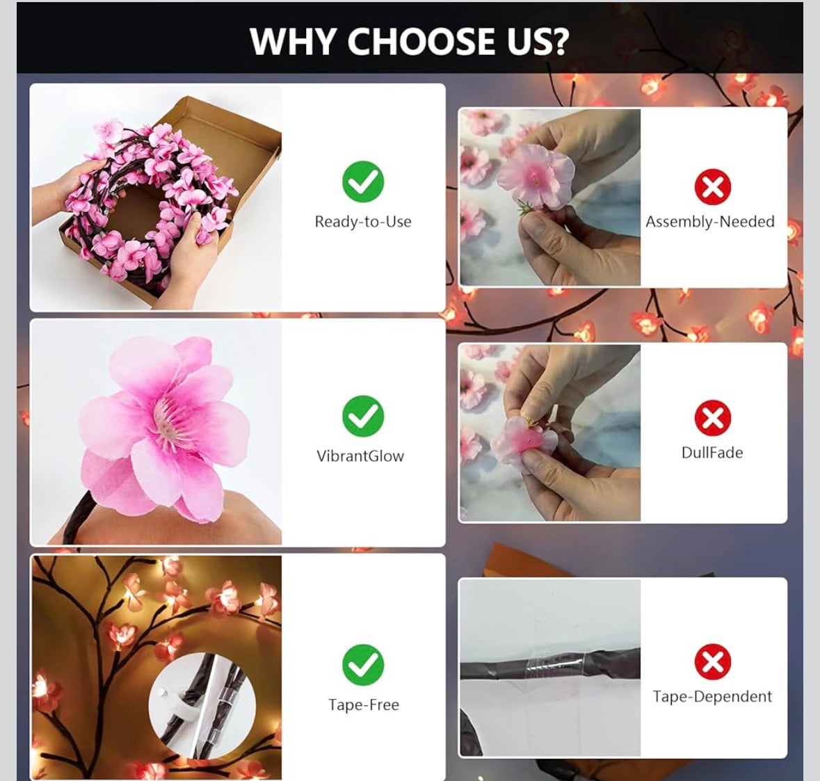 LED Cherry Blossom Branch Lights