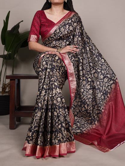 Tasar Silk Saree