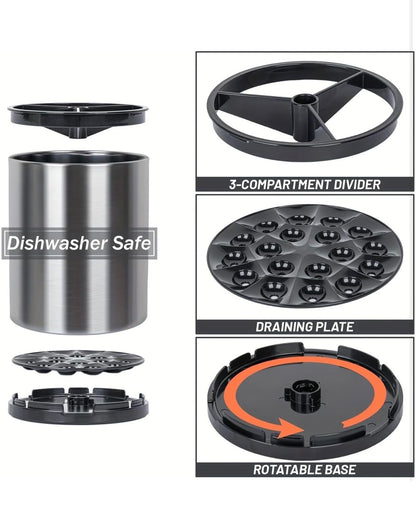 360° Rotating Kitchen Utensil Holder