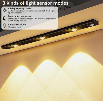 LED PIR Motion Sensor Cabinet  With USB Rechargeble