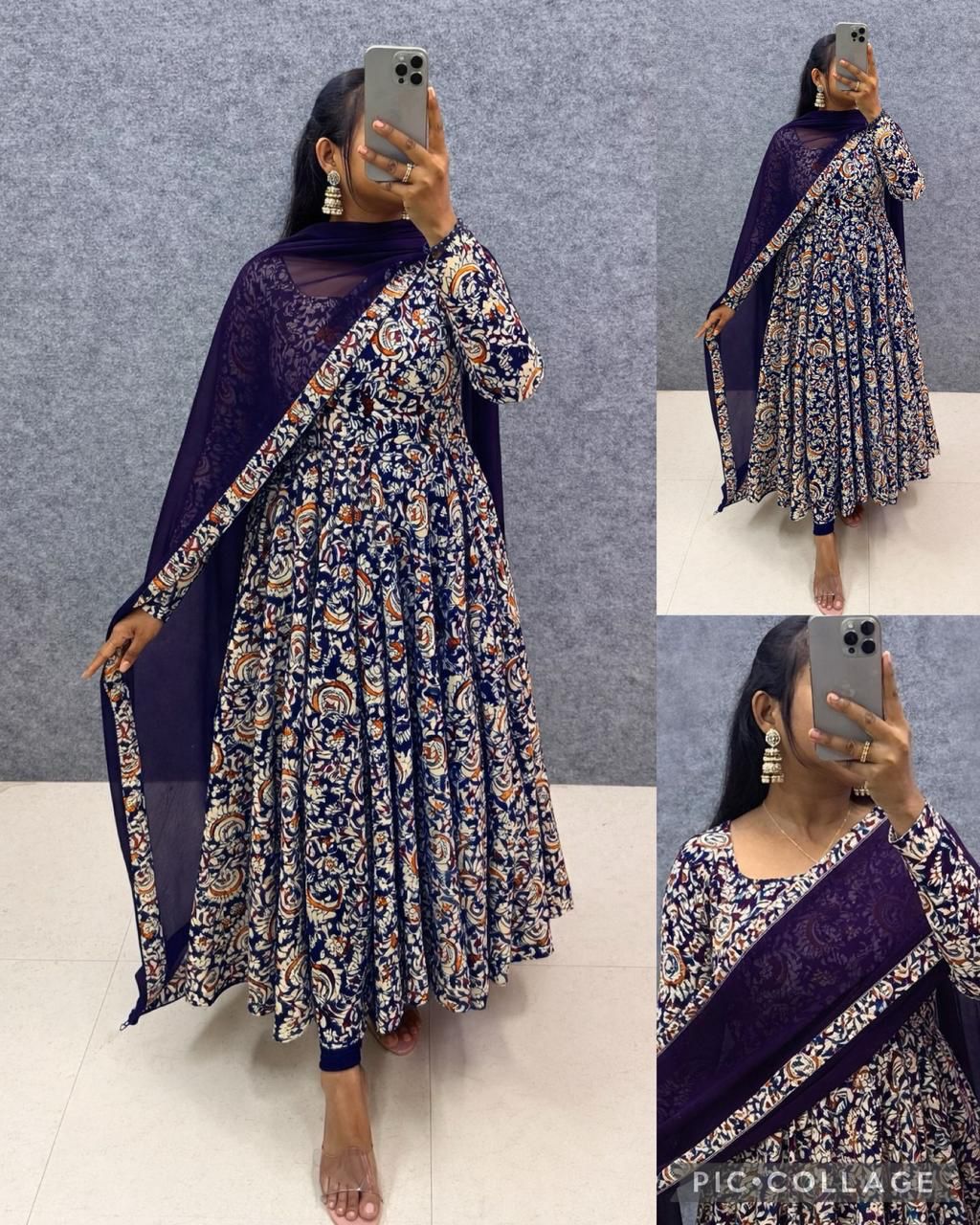 Pure cotton kalamkari block print 
Dupatta
