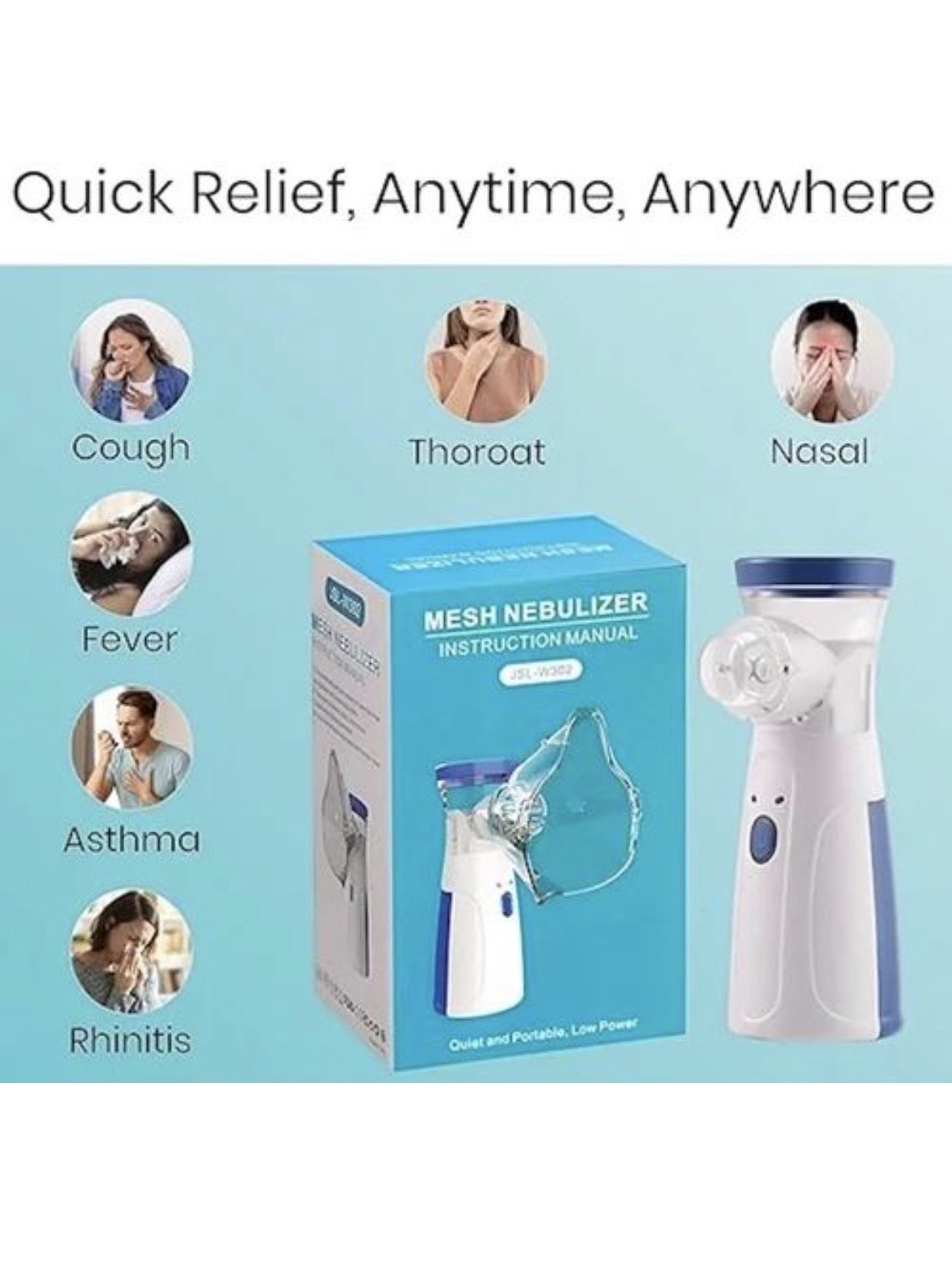 The mini portable mesh Nebulizer