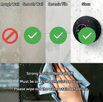 waterproof Bluetooth shower speaker!