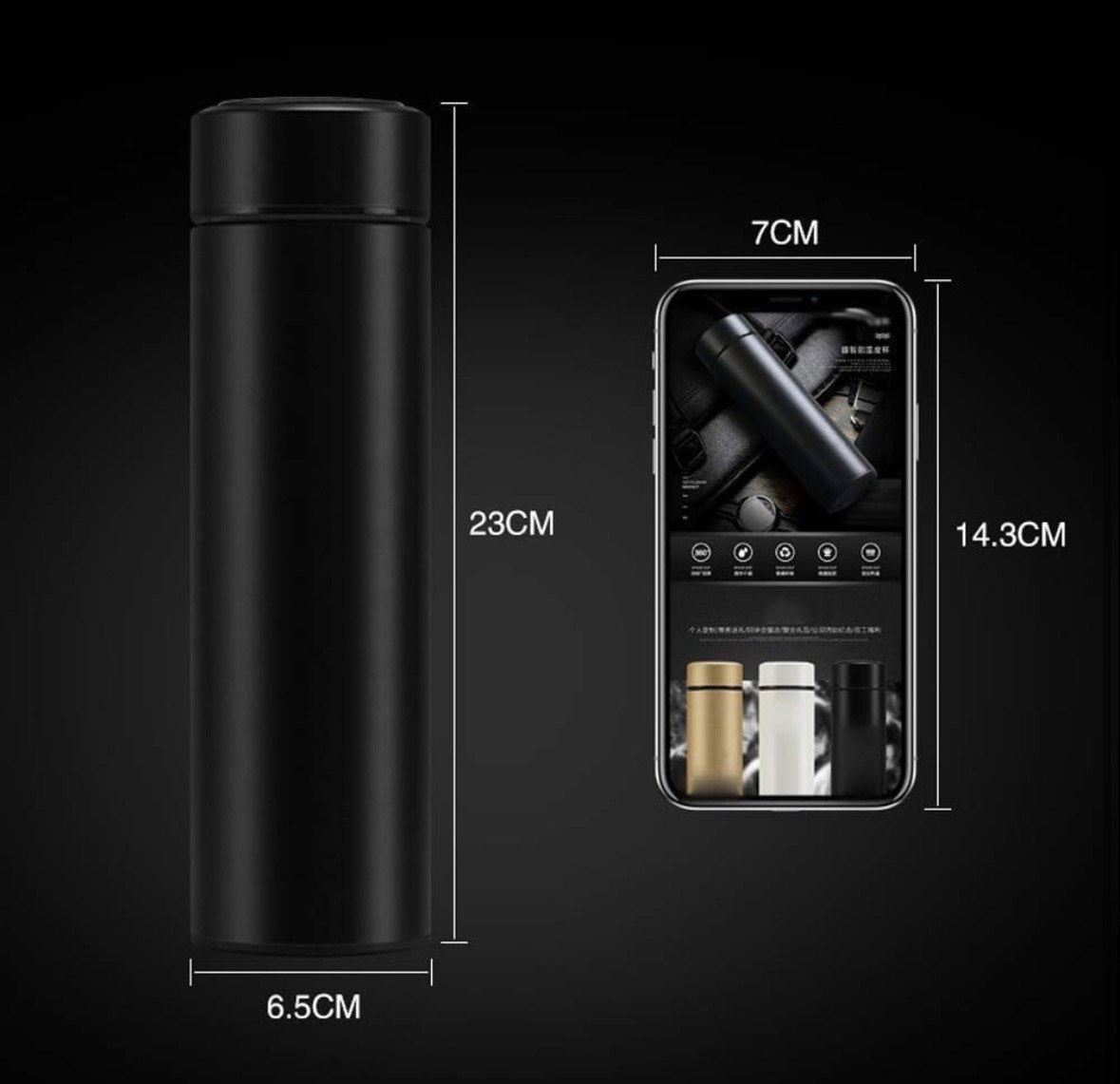 Smart Temperature Display Vacuum Flask / Bottle