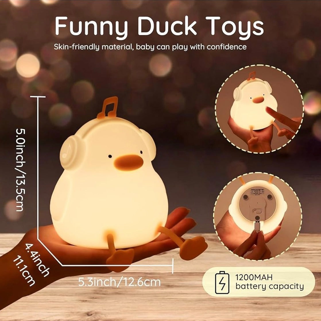 Cute Duck LED Night Lamp – Warm Light