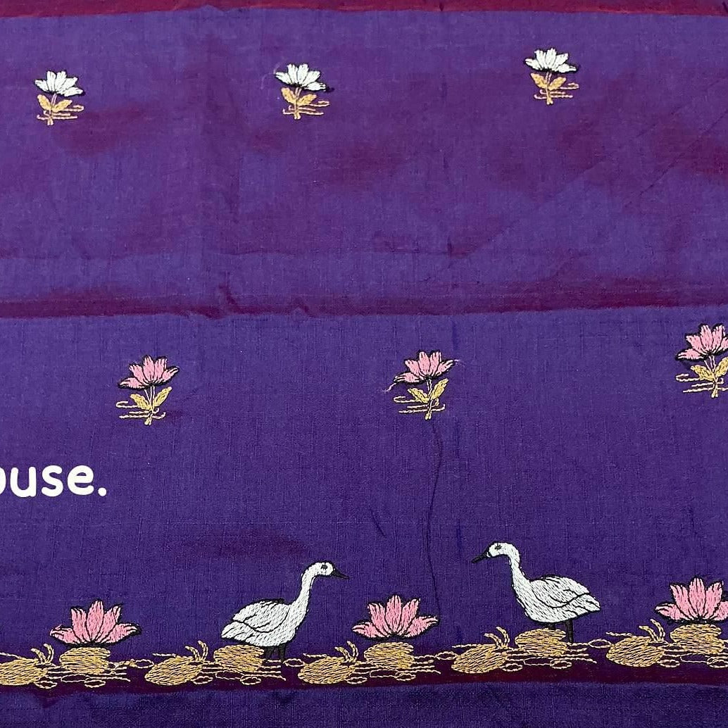 New fancy kota embroidery saree