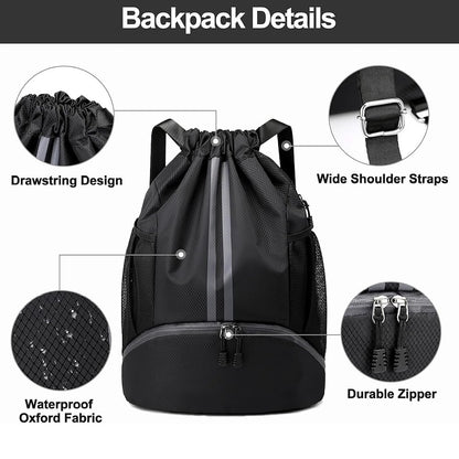 🖤 Premium Drawstring Sports Backpack