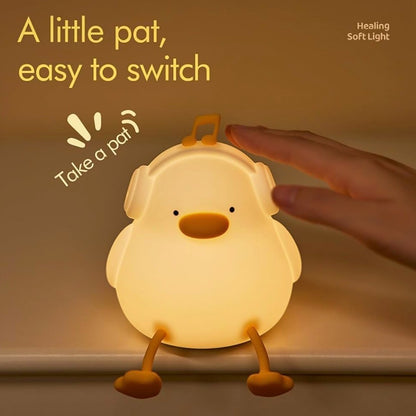 Cute Duck LED Night Lamp – Warm Light