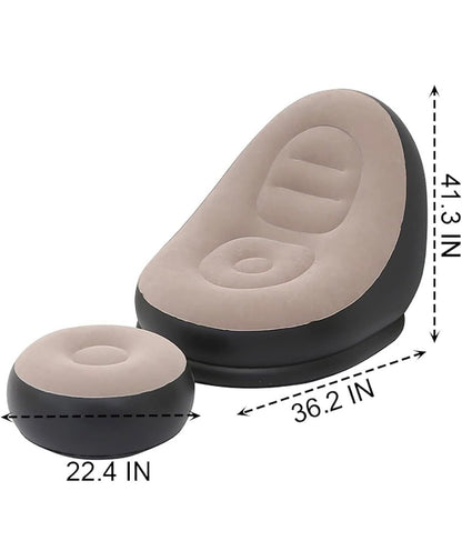 Inflatable sofa with Footrest!