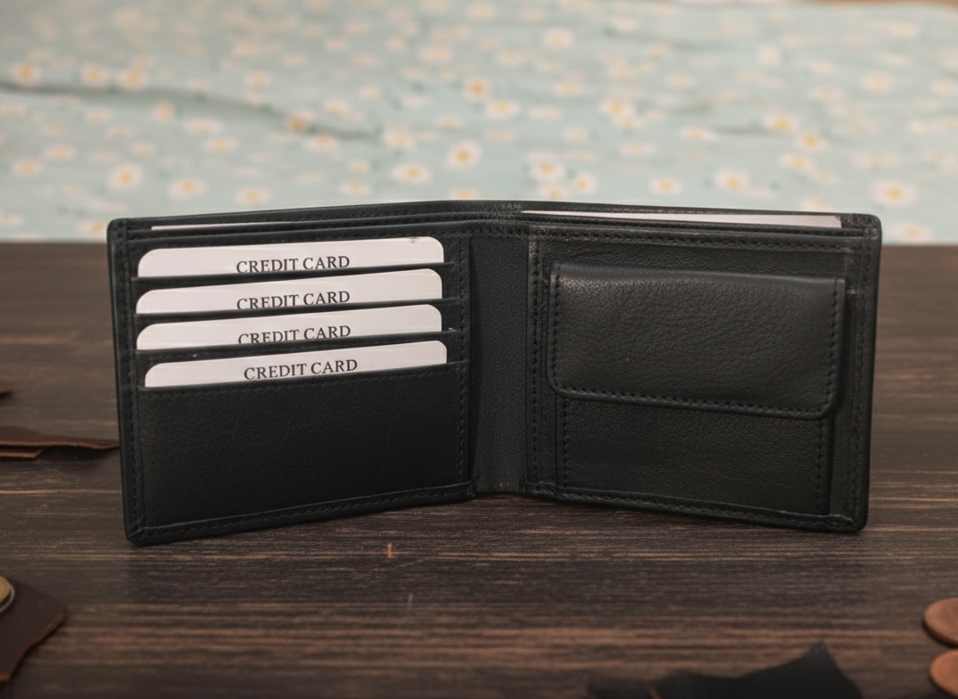Premium Men's Genuine Leather Wallet – Classic & Durable