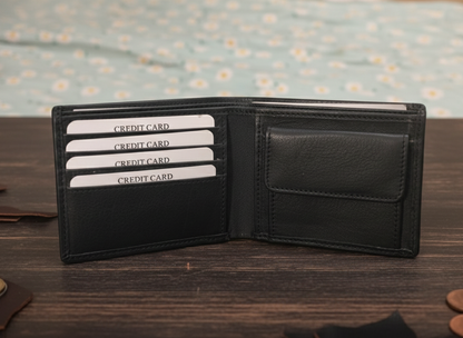 Premium Men's Genuine Leather Wallet – Classic & Durable