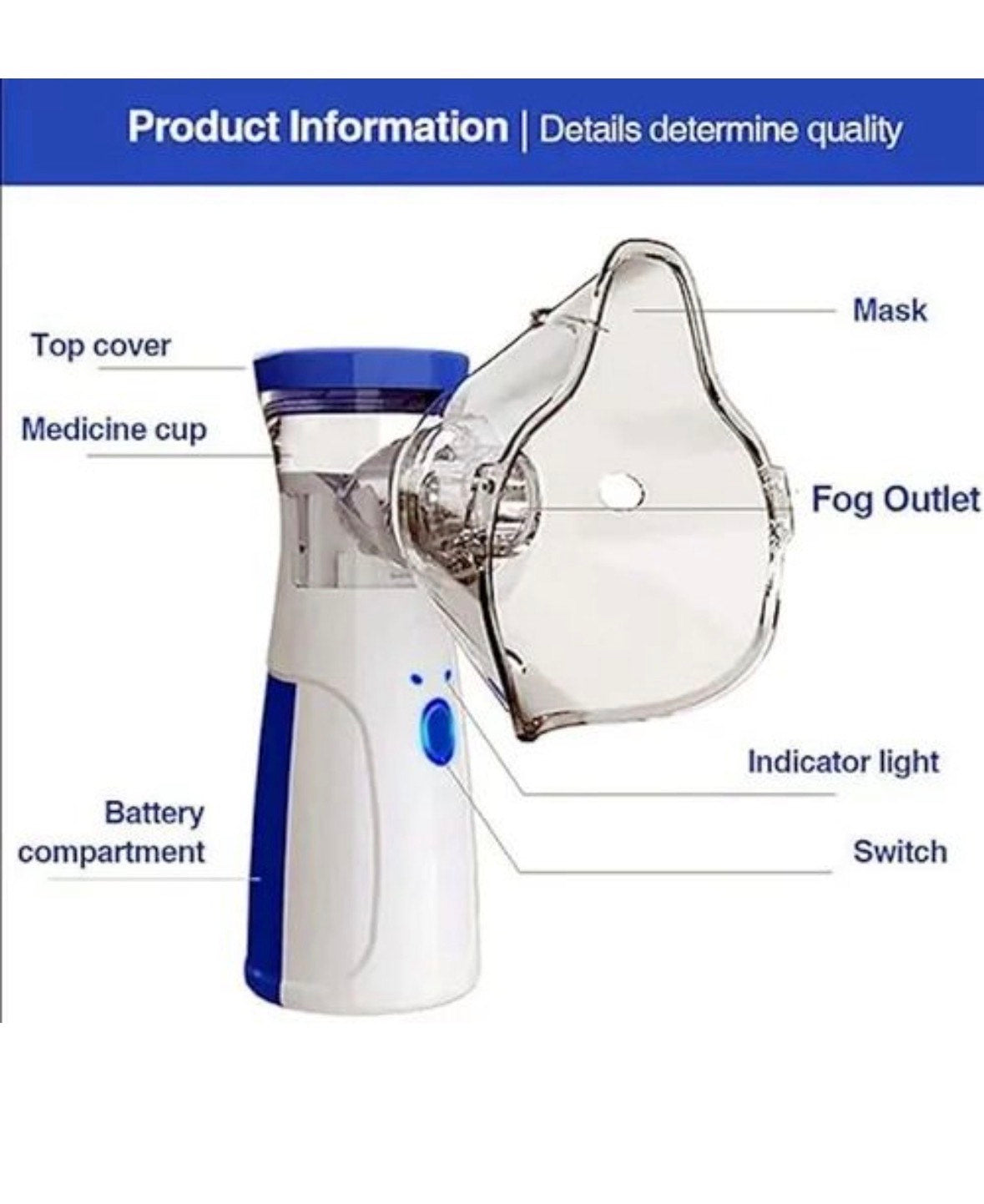 The mini portable mesh Nebulizer