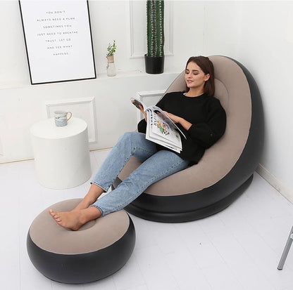 Inflatable sofa with Footrest!