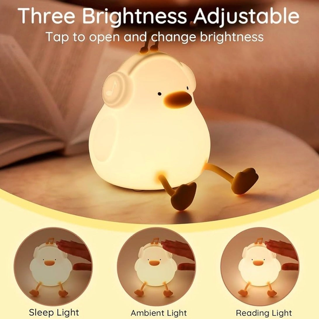 Cute Duck LED Night Lamp – Warm Light
