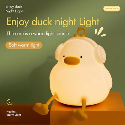 Cute Duck LED Night Lamp – Warm Light