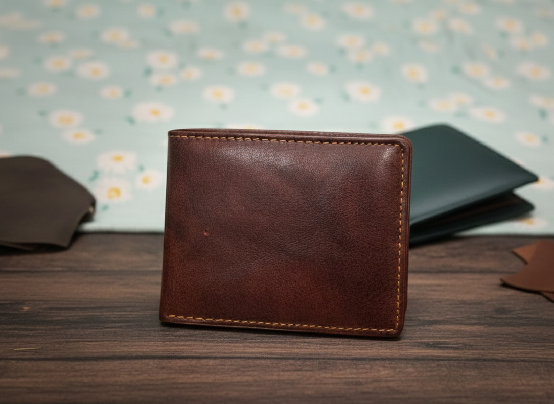 Premium Men's Genuine Leather Wallet – Classic & Durable