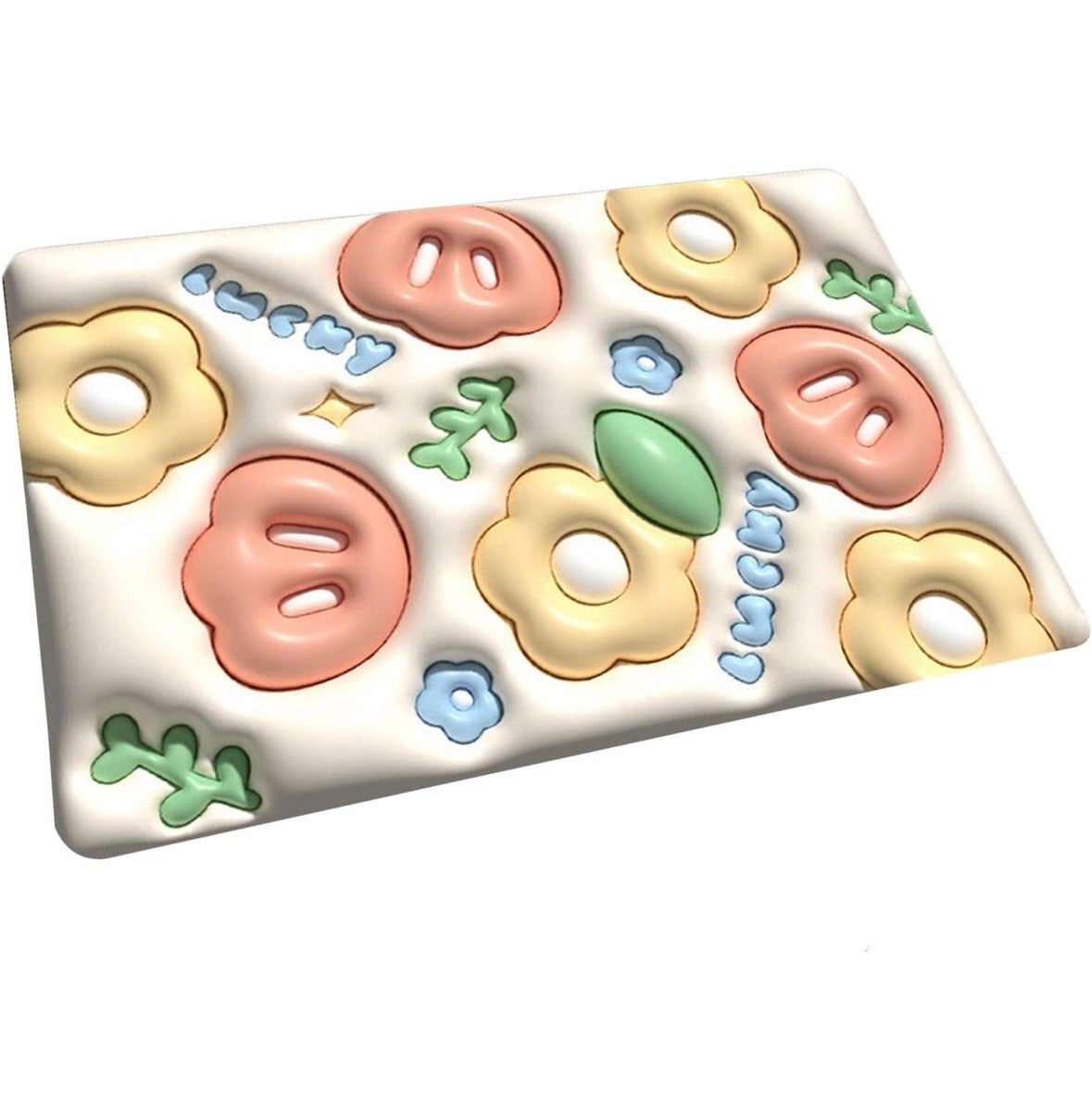 Soft Floral Anti-Slip Bath Mat !