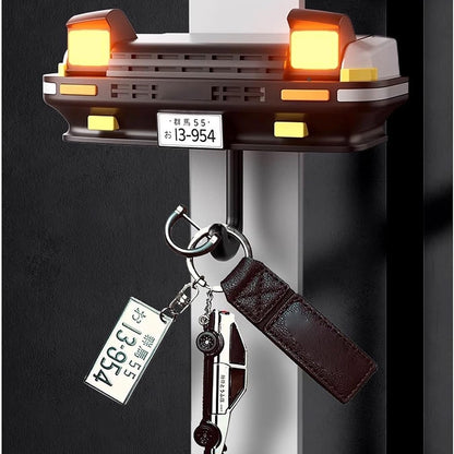 car-shaped wall-mounted key holder with hook
