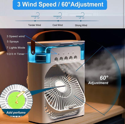 Portable Air Cooler with Mist Fan