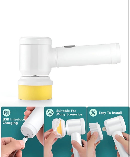 Electric Handheld Spin Scrubber – Multi-Purpose Cleaning Brush