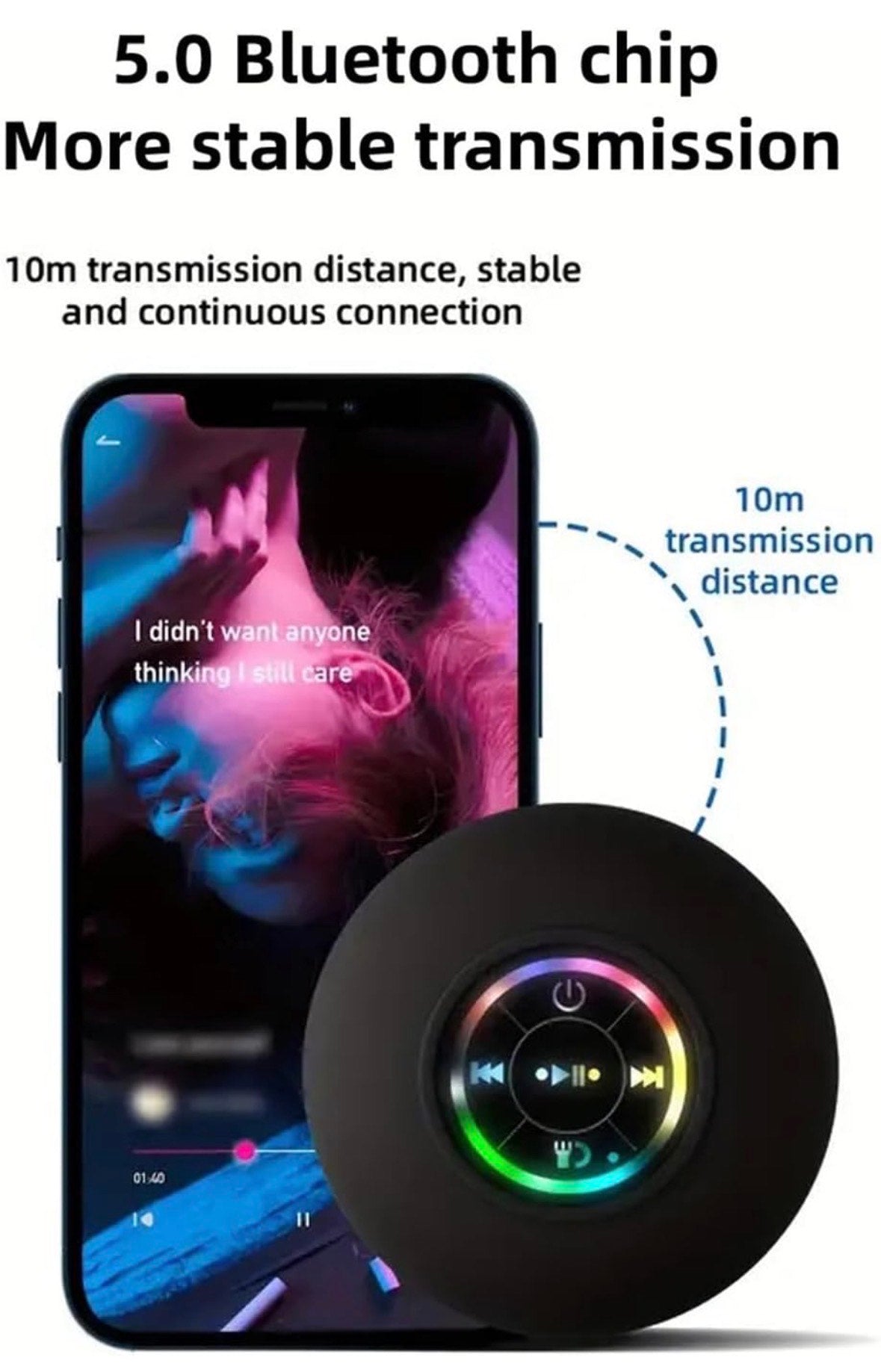 waterproof Bluetooth shower speaker!