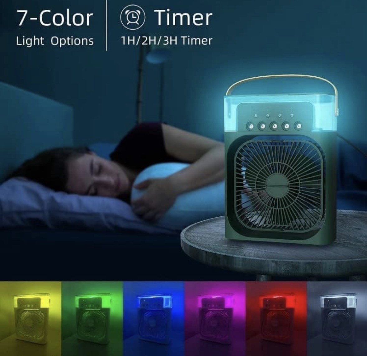 Portable Air Cooler with Mist Fan