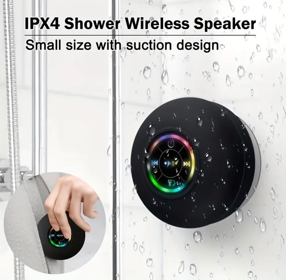 waterproof Bluetooth shower speaker!