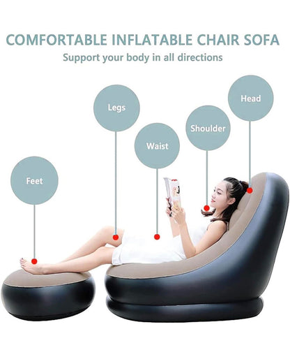 Inflatable sofa with Footrest!