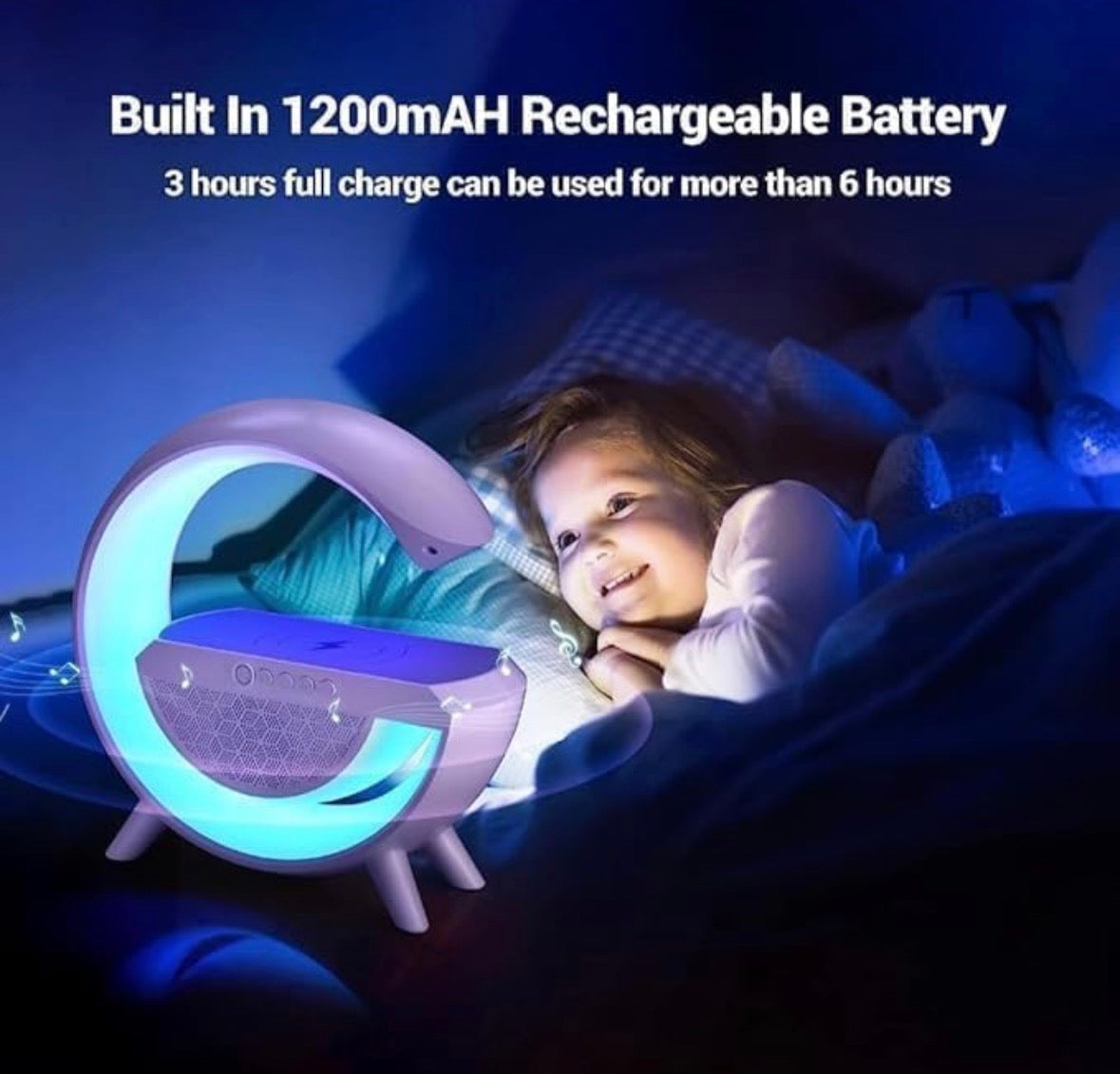Wireless Charging Bluetooth Speaker Lamp
